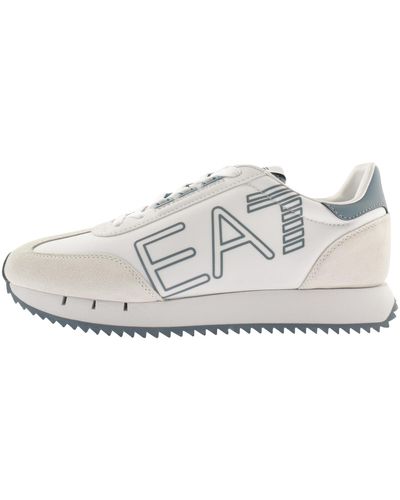 EA7 Emporio Armani Logo Trainers - White