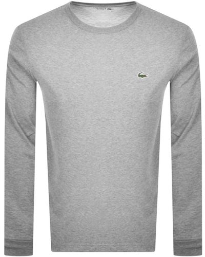 Lacoste Long Sleeved T Shirt - Grey