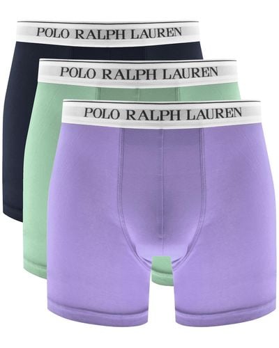 Ralph Lauren Underwear 3 Pack Boxer Briefs - Purple
