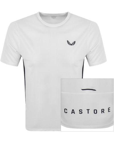 Castore Mix Mesh Performance T Shirt - White