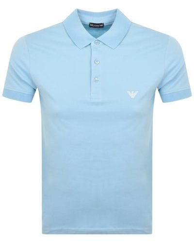 Armani Emporio Beachwear Polo T Shirt - Blue