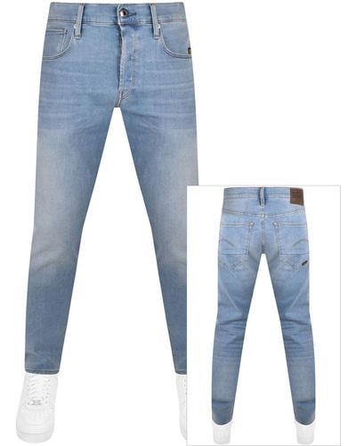 G-Star RAW Raw 3301 Slim Fit Jeans Light Wash - Blue