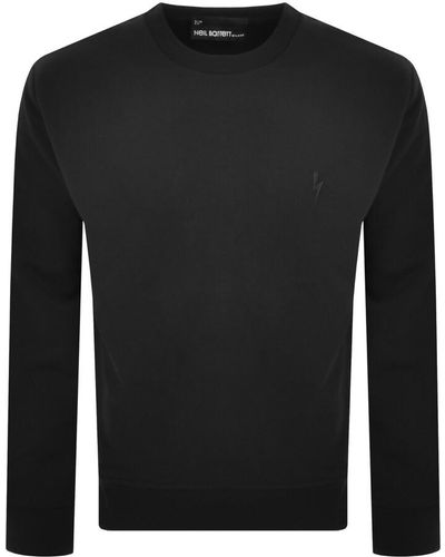 Neil Barrett Slim Basic Bolt Sweatshirt - Black