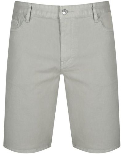 Armani Exchange J65 Slim Denim Shorts - Gray