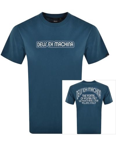 Deus Ex Machina Pots T Shirt - Blue