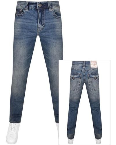 True Religion Rocco Mid Wash Jeans - Blue