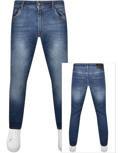 Lyle & Scott Slim Fit Jeans Stone Wash - Blue