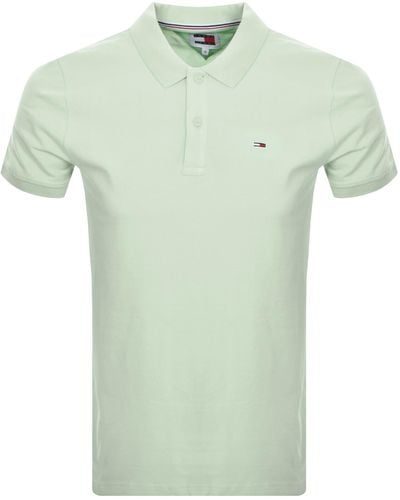 Tommy Hilfiger Slim Placket Polo Shirt - Green