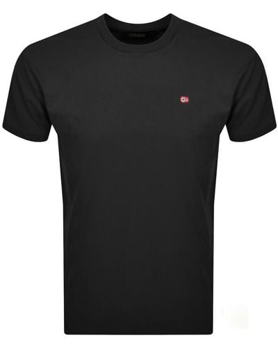 Napapijri Salis Logo T Shirt - Black