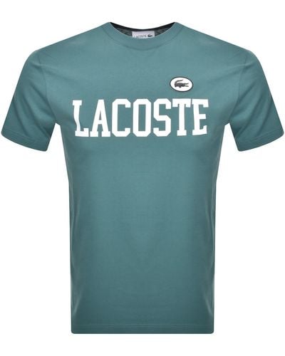 Lacoste Crew Neck Logo T Shirt - Blue