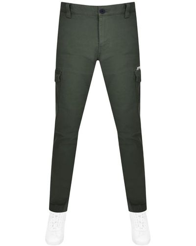 Tommy Hilfiger Scanton Dobby Cargo Trousers - Green