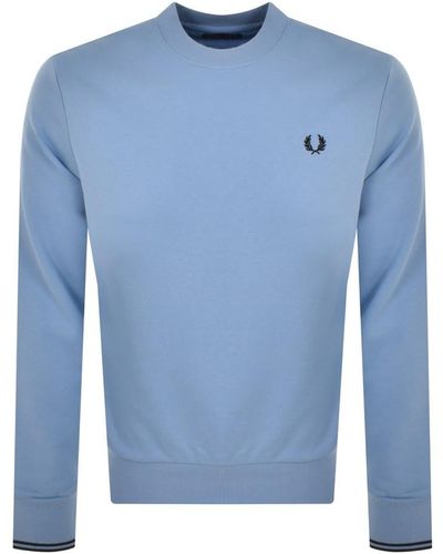 Fred Perry Crew Neck Sweatshirt - Blue