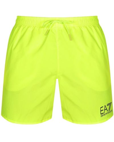 EA7 Emporio Armani Logo Swim Shorts - Green