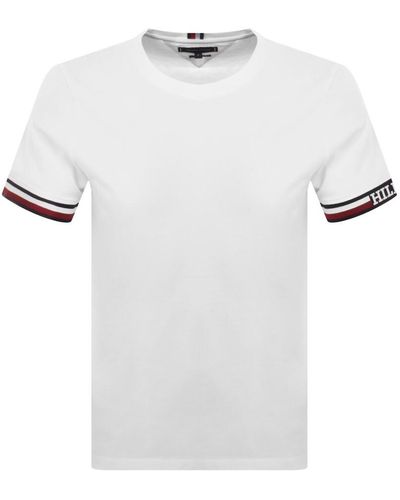 Tommy Hilfiger Tipping T Shirt - White