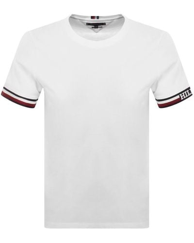 Tommy Hilfiger Tipping T Shirt - White