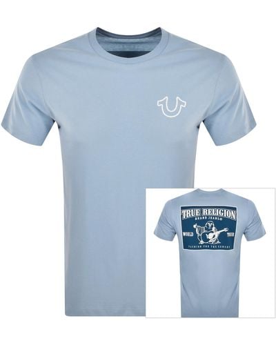 True Religion Puff Ladder T Shirt - Blue