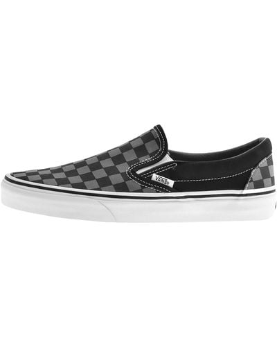 Vans Classic Slip On Checkboard Sneakers - Black