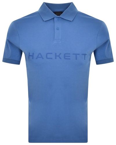 Hackett Heritage Polo T Shirt - Blue