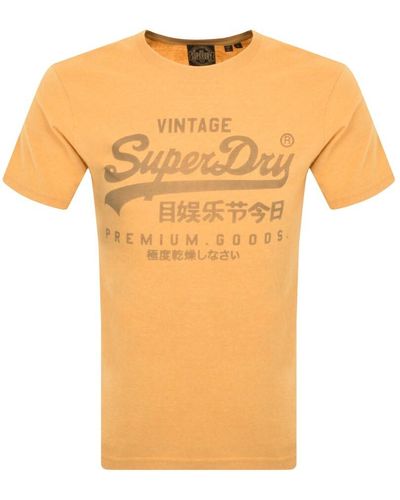 Superdry Vintage Vl T Shirt - Orange
