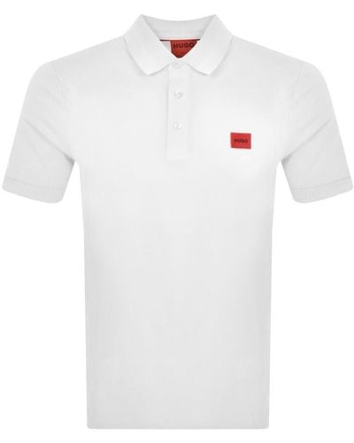 HUGO Dereso 232 Polo T Shirt - White