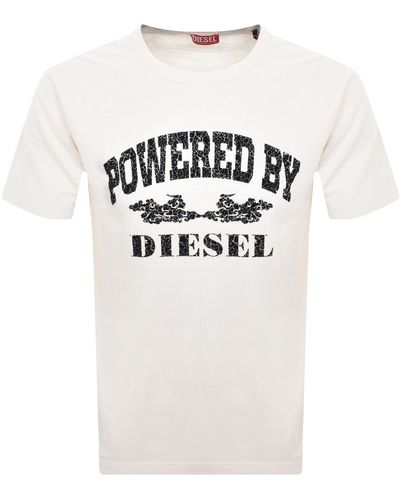 DIESEL T Rust T Shirt - White