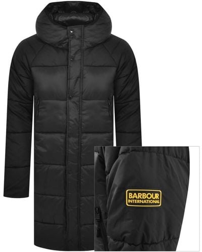 Barbour Hoxton Parka Quilted Jacket - Black