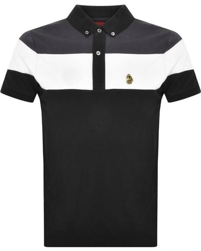 Luke 1977 Sharkey Polo T Shirt - Black