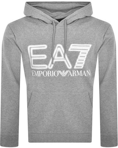 EA7 Emporio Armani Logo Hoodie - Grey