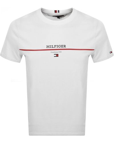 Tommy Hilfiger Logo T Shirt - White