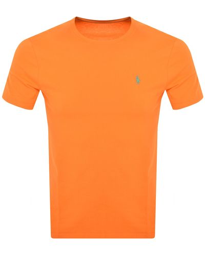 Ralph Lauren Crew Neck T Shirt - Orange