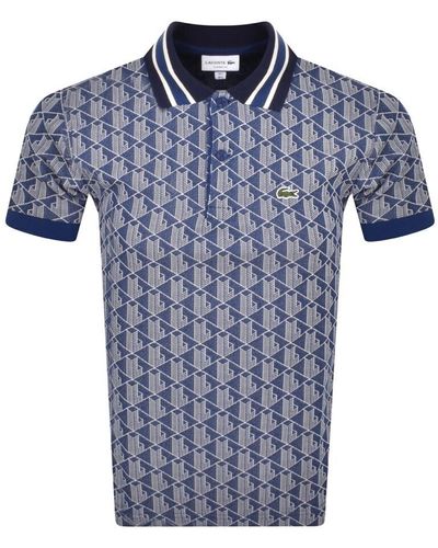 Lacoste Logo Polo T Shirt - Blue