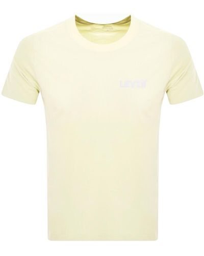 Levi's Short Sleeve Relaxed Fit T Shirt - Yellow