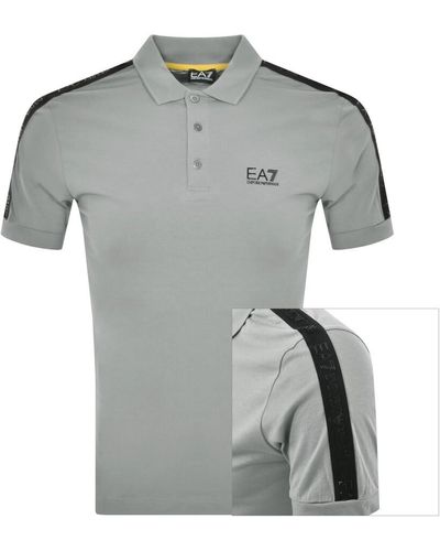 EA7 Emporio Armani Short Sleeved Polo T Shirt - Grey