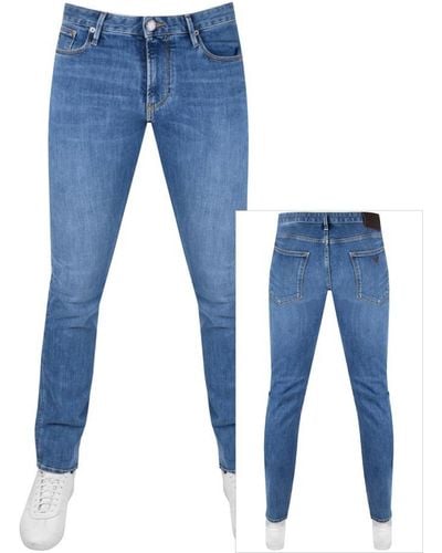 Armani Emporio J06 Slim Jeans Light Wash - Blue