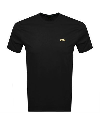 BOSS Boss Tee Curved T Shirt - Black