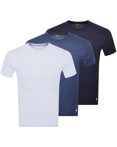 Ralph Lauren 3 Pack Short Sleeve T Shirts - Blue