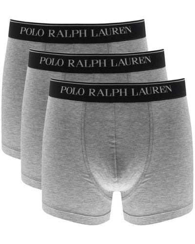 Ralph Lauren Underwear 3 Pack Trunks - Grey