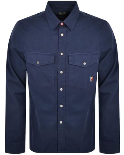 Paul Smith Long Sleeved Shirt - Blue