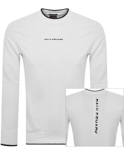 Paul & Shark Paul And Shark Logo Crew Neck Sweatshirt - White