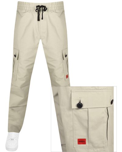 HUGO Garlo233 Trousers - Natural