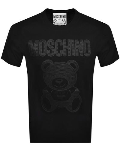 Moschino Logo T Shirt - Black