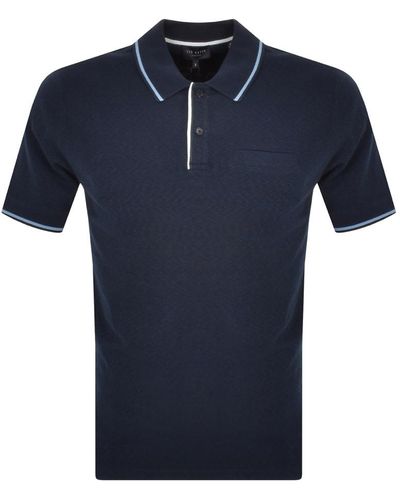 Ted Baker Sellers Polo T Shirt - Blue