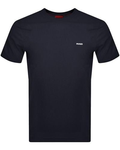 HUGO Dero222 Crew Neck Short Sleeve T Shirt - Blue