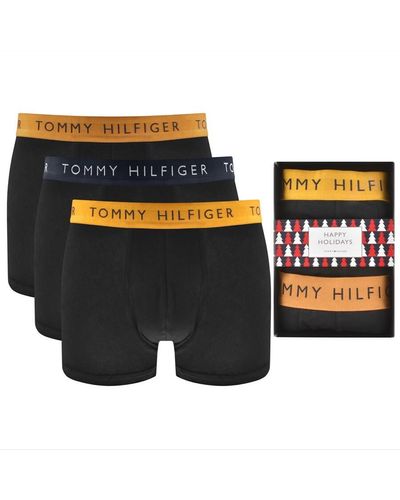 Tommy Hilfiger Underwear 3 Pack Trunks - Black