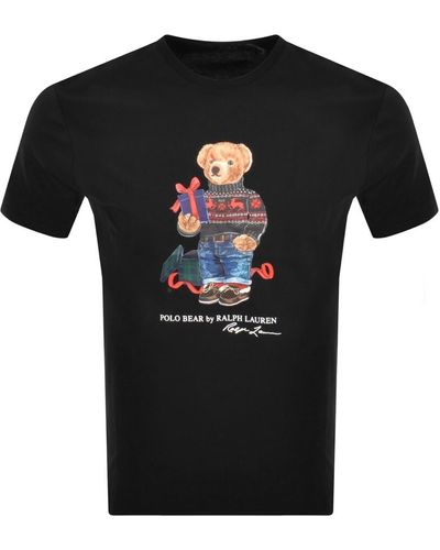 Ralph Lauren Bear T Shirt - Black