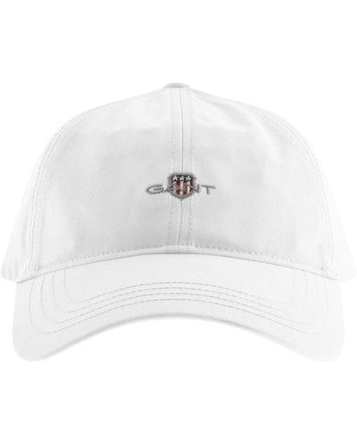 GANT Shield Logo Baseball Cap - White