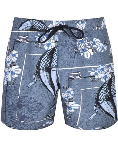 Armani Emporio Resort Shorts - Blue