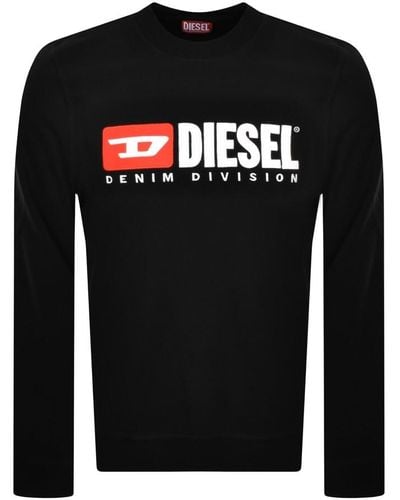 DIESEL S Ginn Logo Sweatshirt - Black