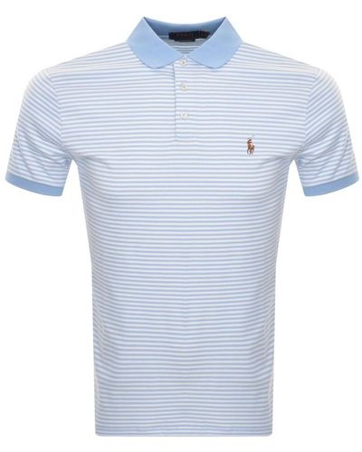 Ralph Lauren Custom Slim Fit Polo T Shirt - Blue