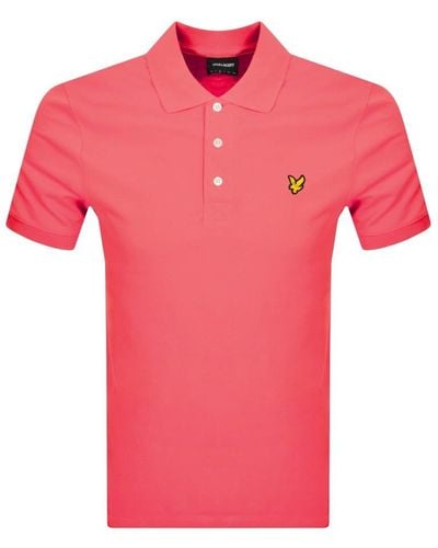 Lyle & Scott Short Sleeved Polo T Shirt - Pink